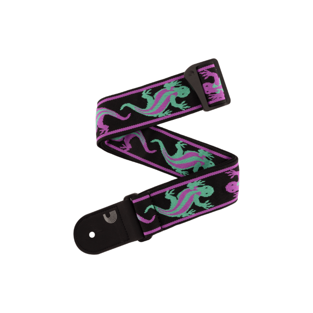 Imagem de Correia D'Addario Vintage Planet Waves Green/Purple Lizards 50PW01